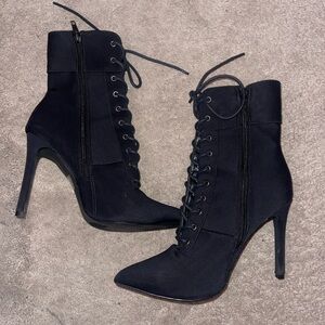 Black Heeled Boots